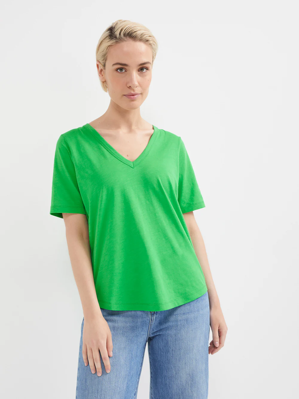 Common Standard Organic Cotton V-Neck Tee - Image 2