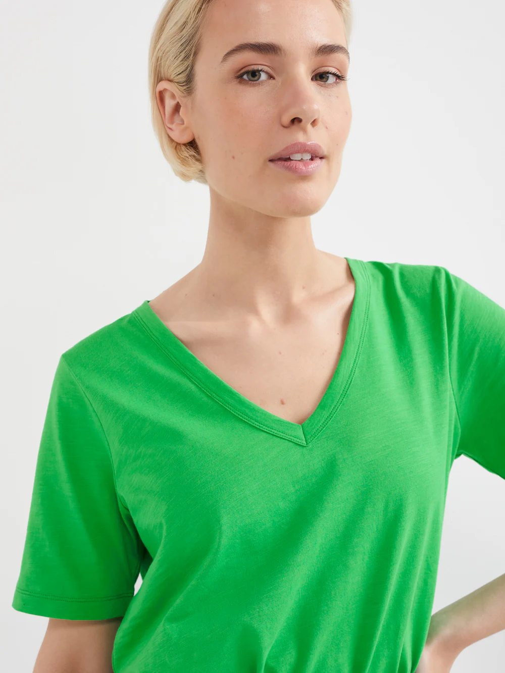 Common Standard Organic Cotton V-Neck Tee - Image 4
