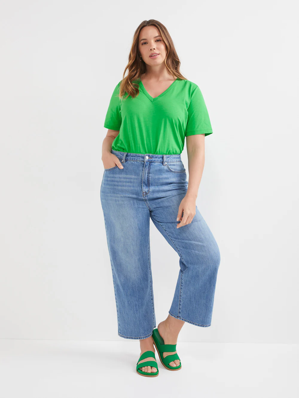 Common Standard Organic Cotton V-Neck Tee - Image 6