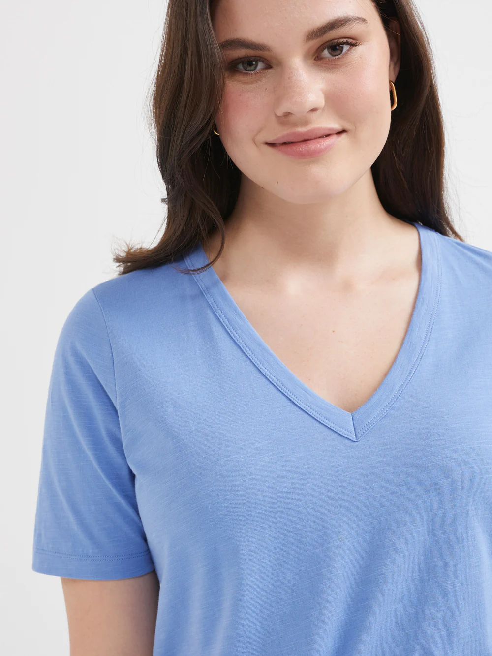 Common Standard Organic Cotton V-Neck Tee - Image 4