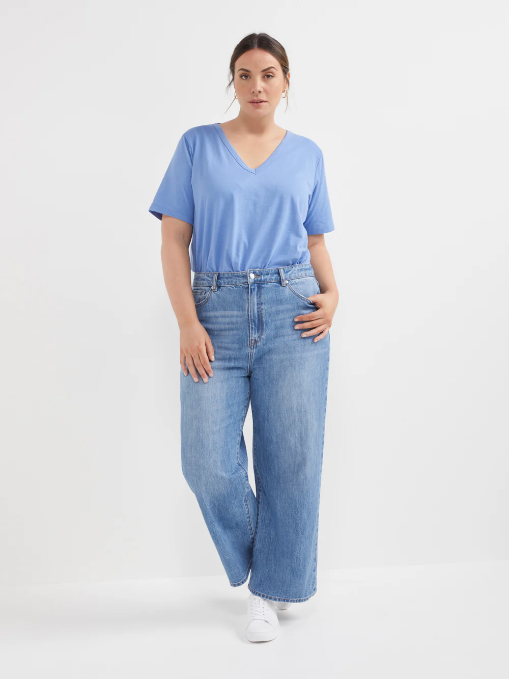 Common Standard Organic Cotton V-Neck Tee - Image 5
