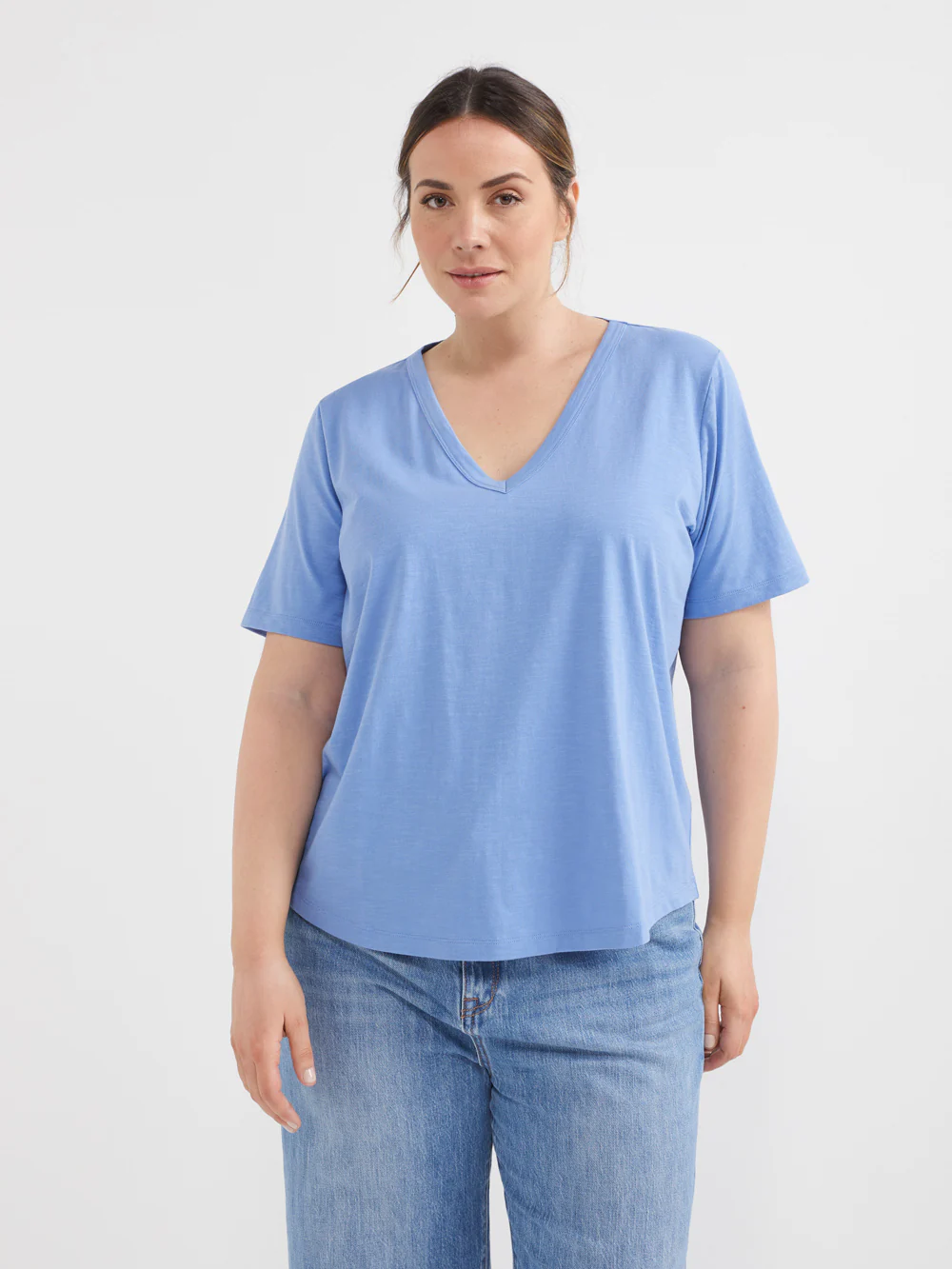 Common Standard Organic Cotton V-Neck Tee - Image 6