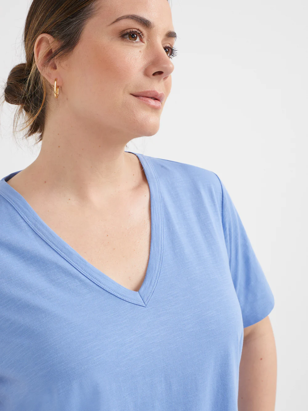 Common Standard Organic Cotton V-Neck Tee - Image 8