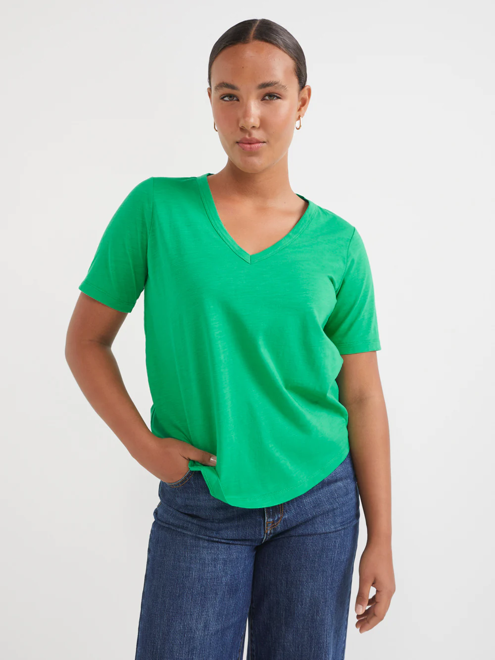 Common Standard Organic Cotton V-Neck Tee