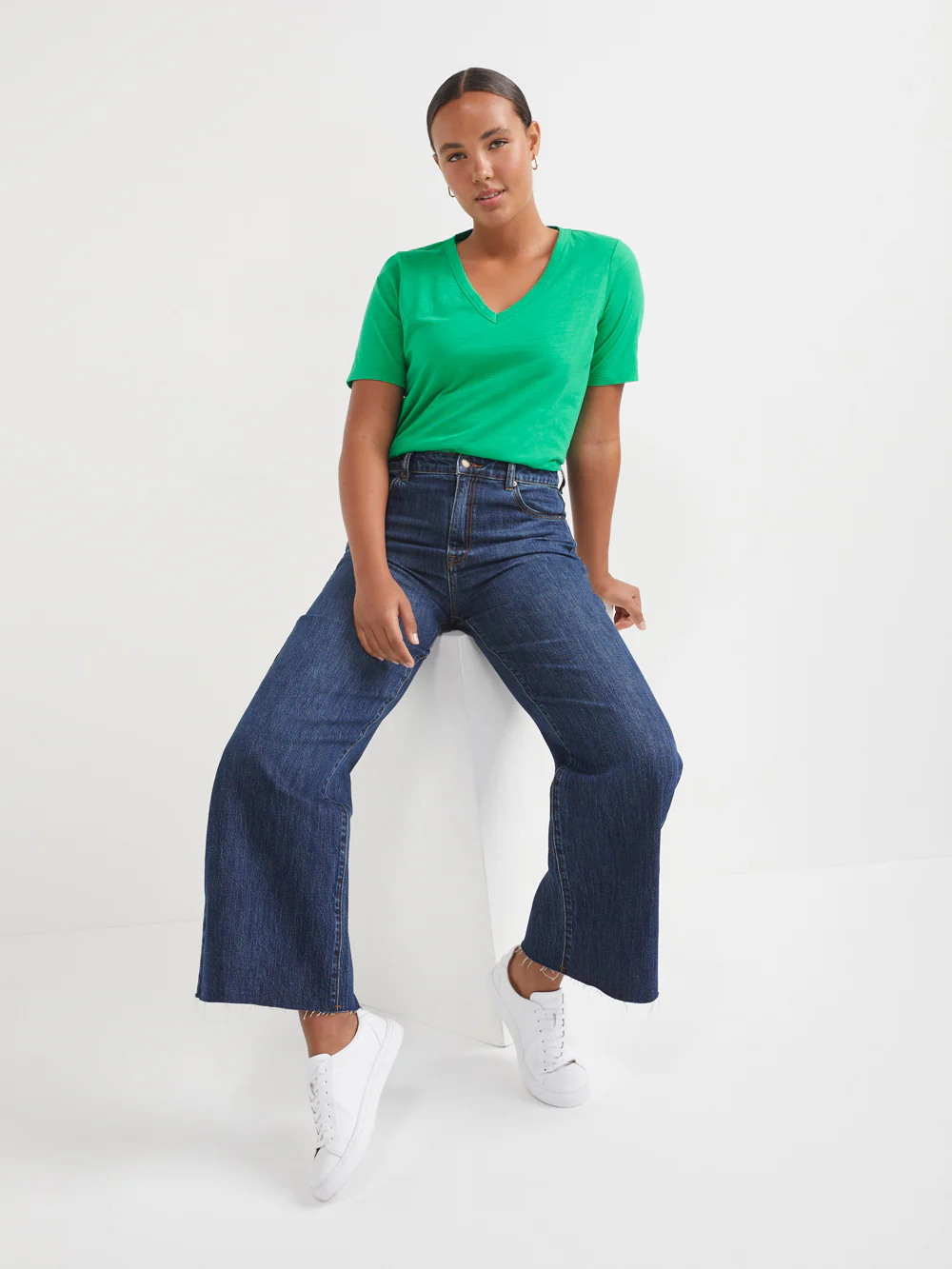 Common Standard Organic Cotton V-Neck Tee - Image 2