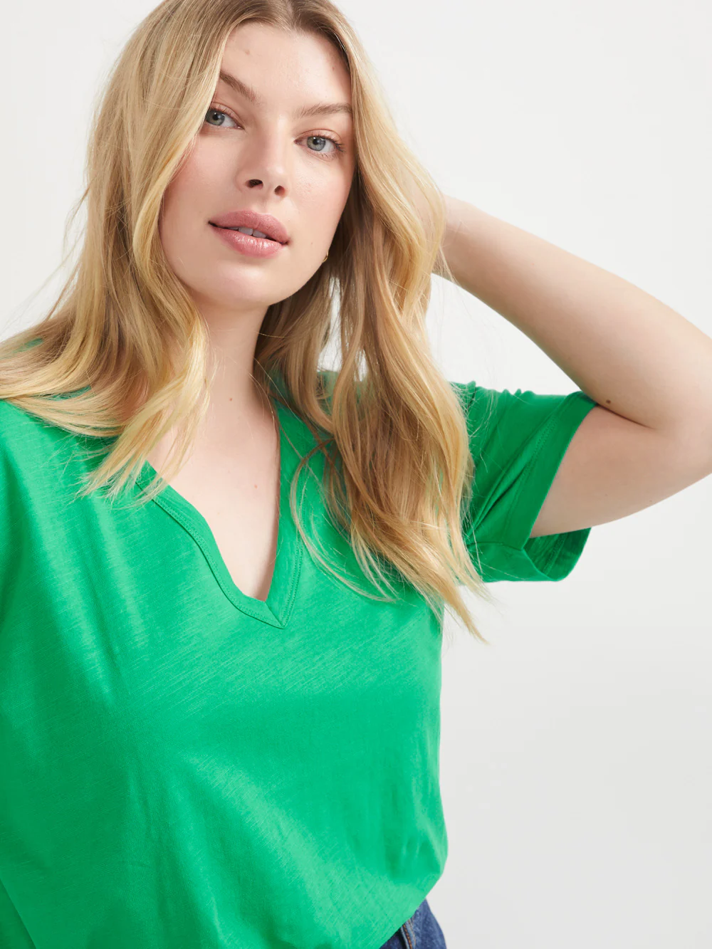 Common Standard Organic Cotton V-Neck Tee - Image 8