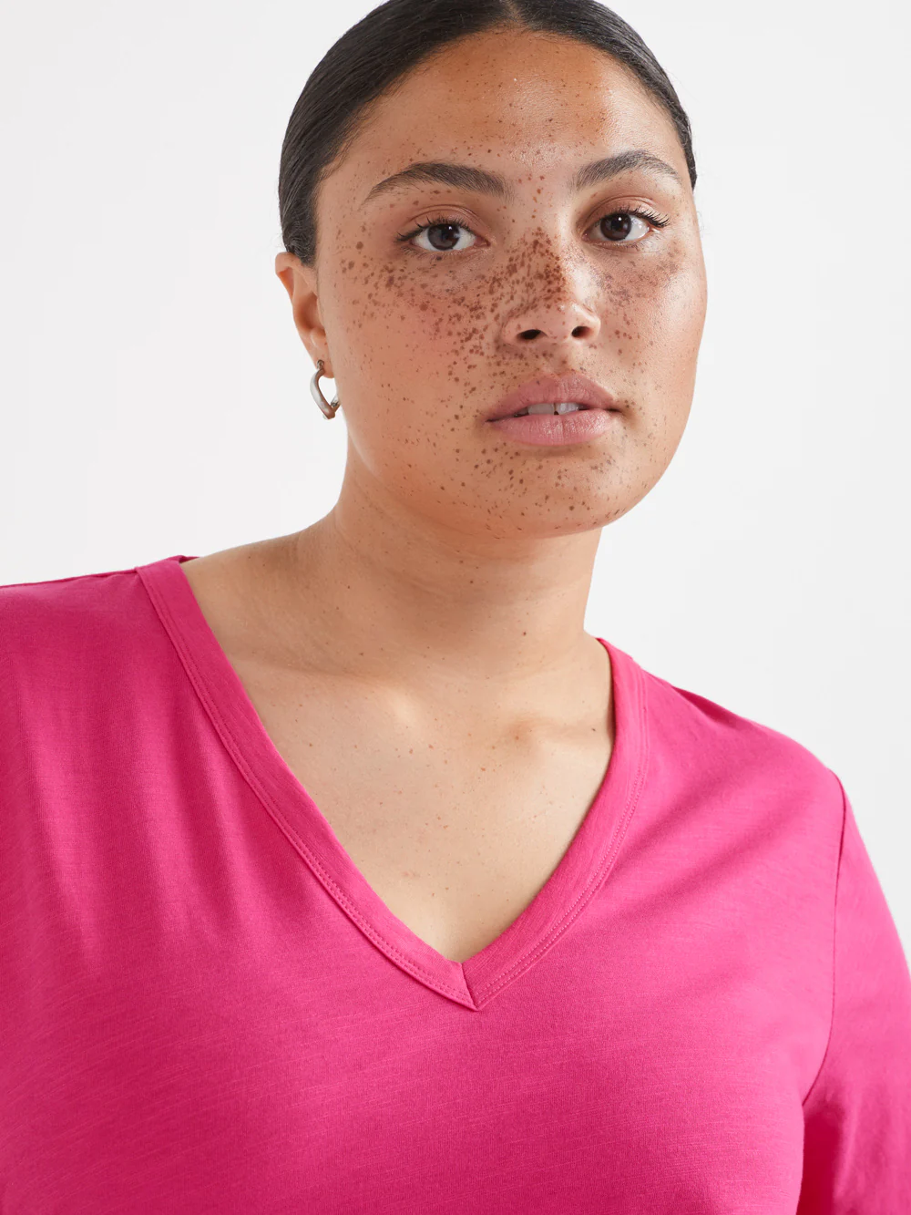 Common Standard Organic Cotton V-Neck Tee - Image 6