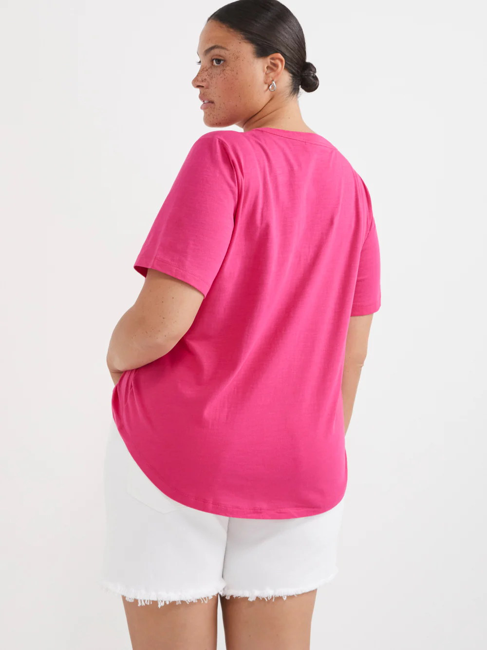 Common Standard Organic Cotton V-Neck Tee - Image 8