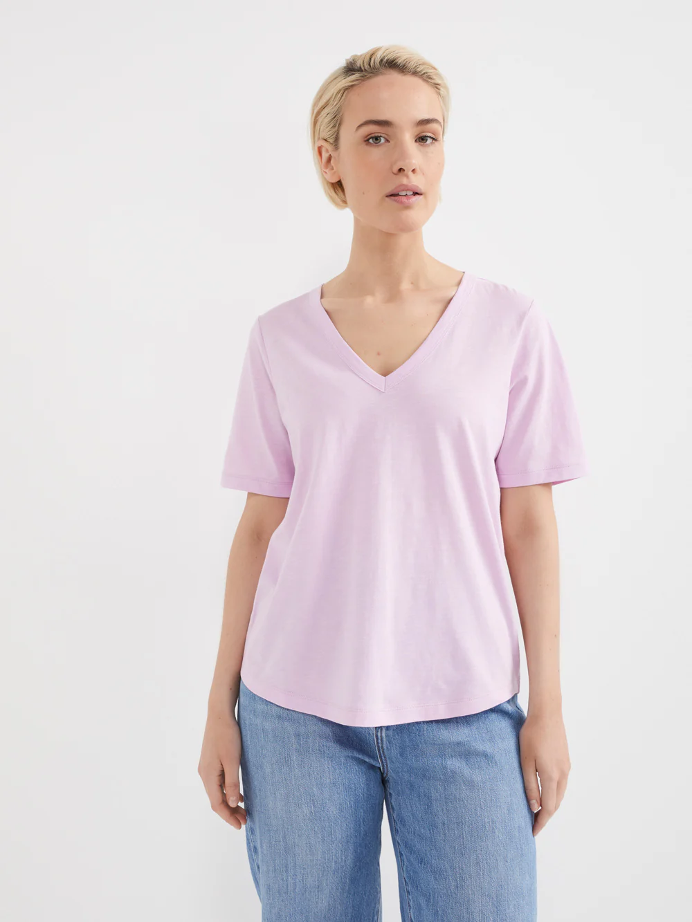 Common Standard Organic Cotton V-Neck Tee