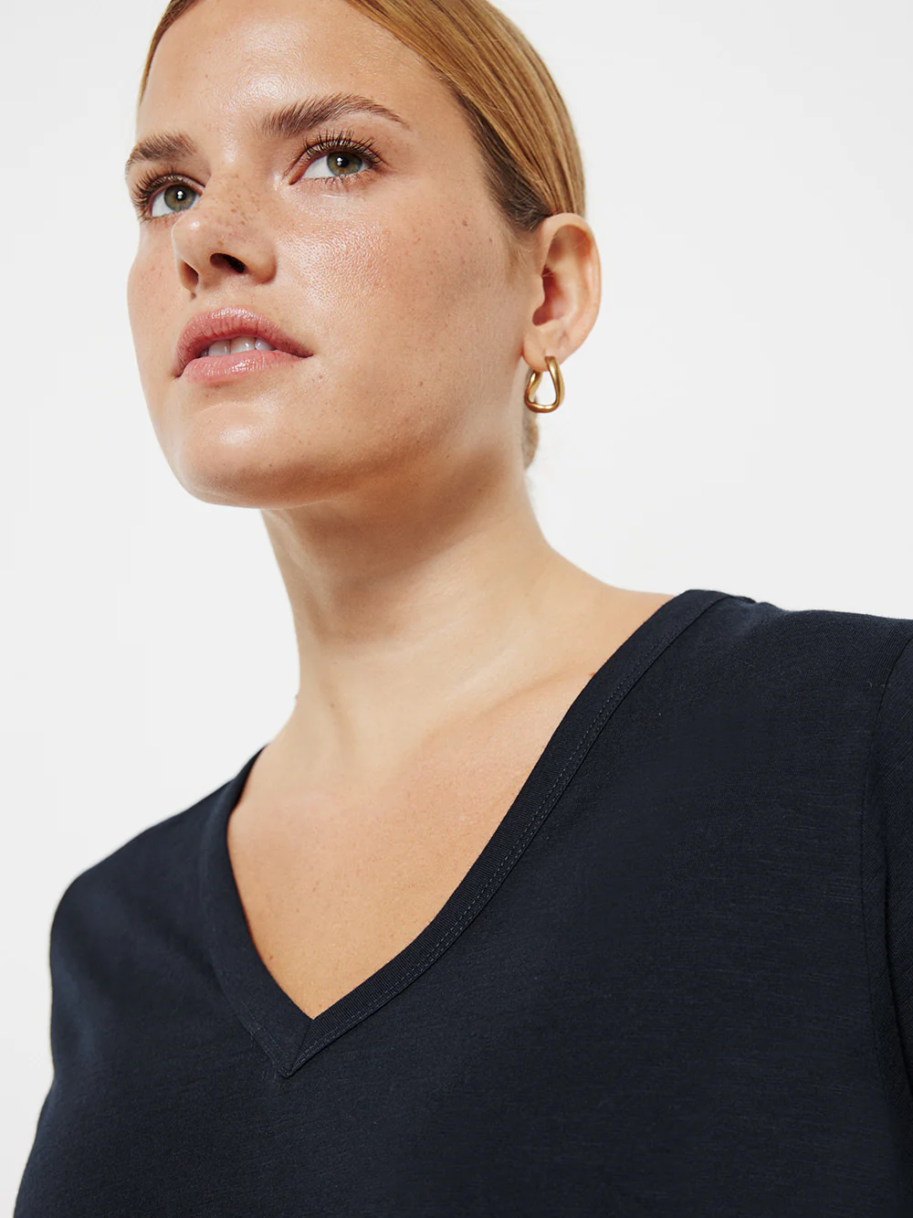 Common Standard Organic Cotton V-Neck Tee - Image 3