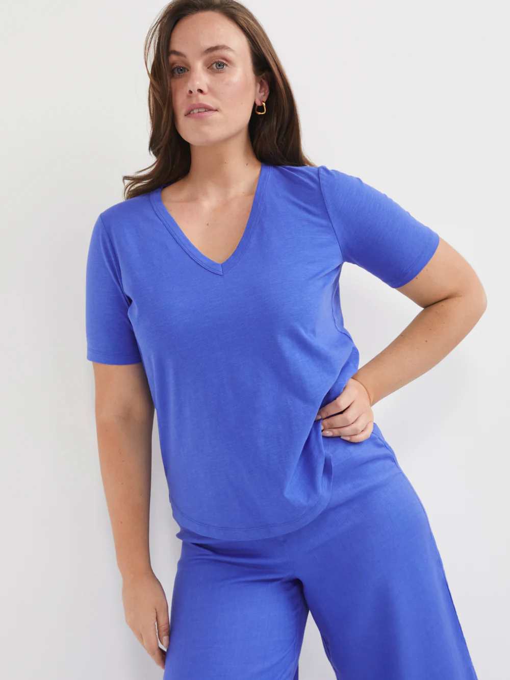 Common Standard Organic Cotton V-Neck Tee - Image 2