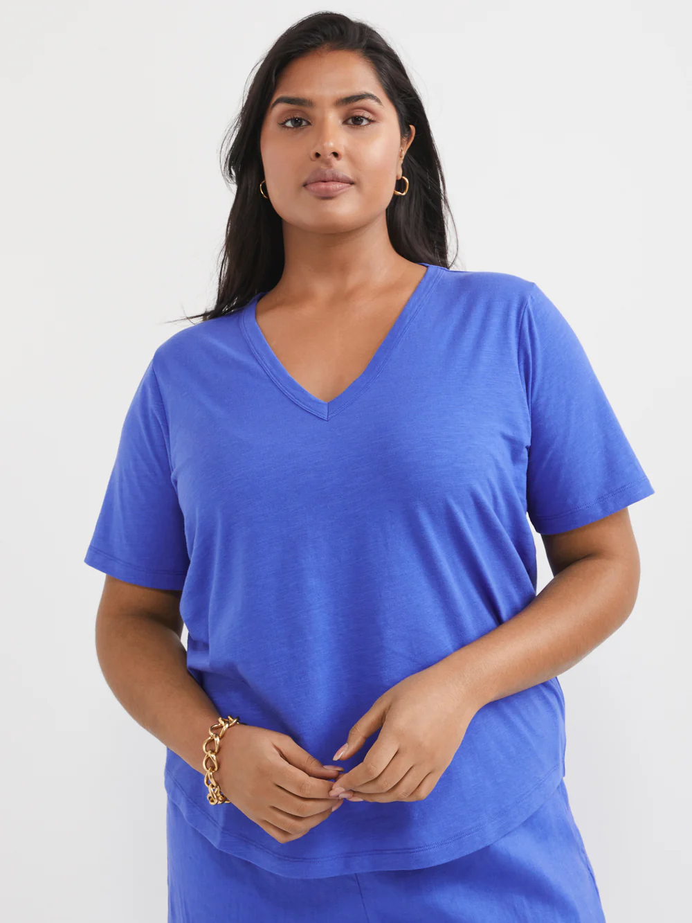 Common Standard Organic Cotton V-Neck Tee - Image 5