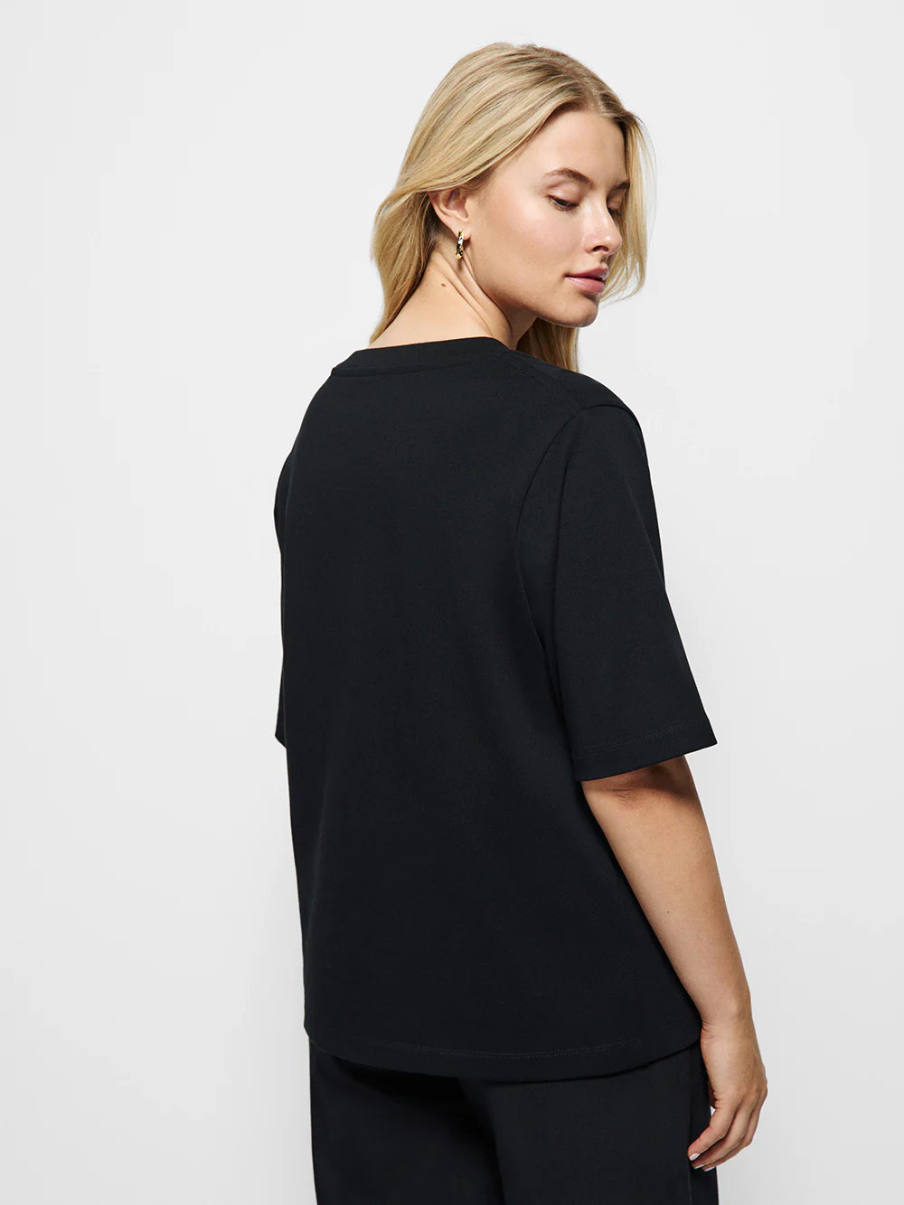 Cotton V-Neck T-Shirt - Image 13