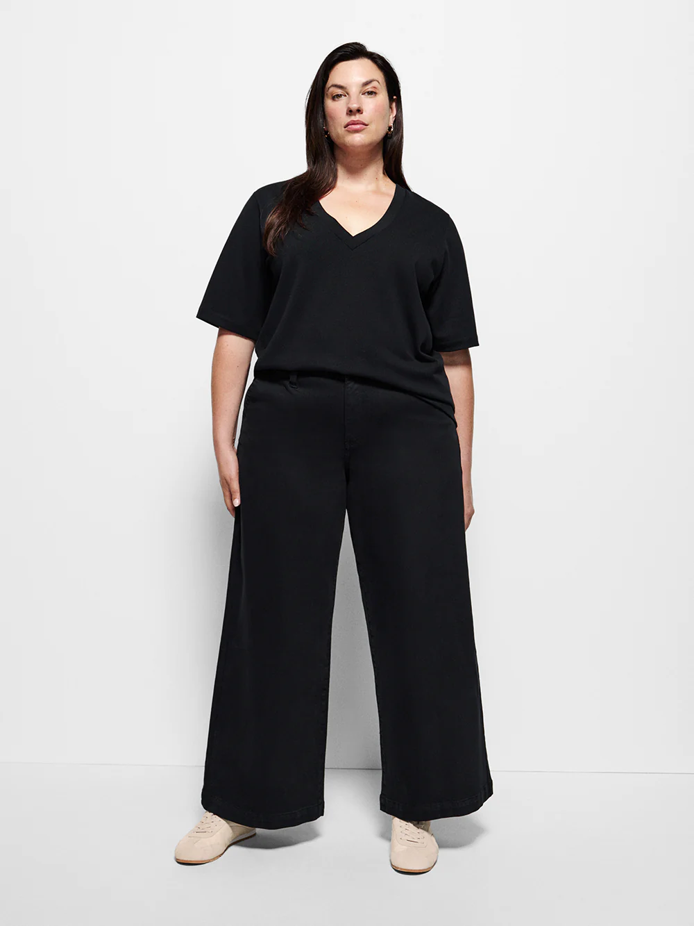 Cotton V-Neck T-Shirt - Image 15