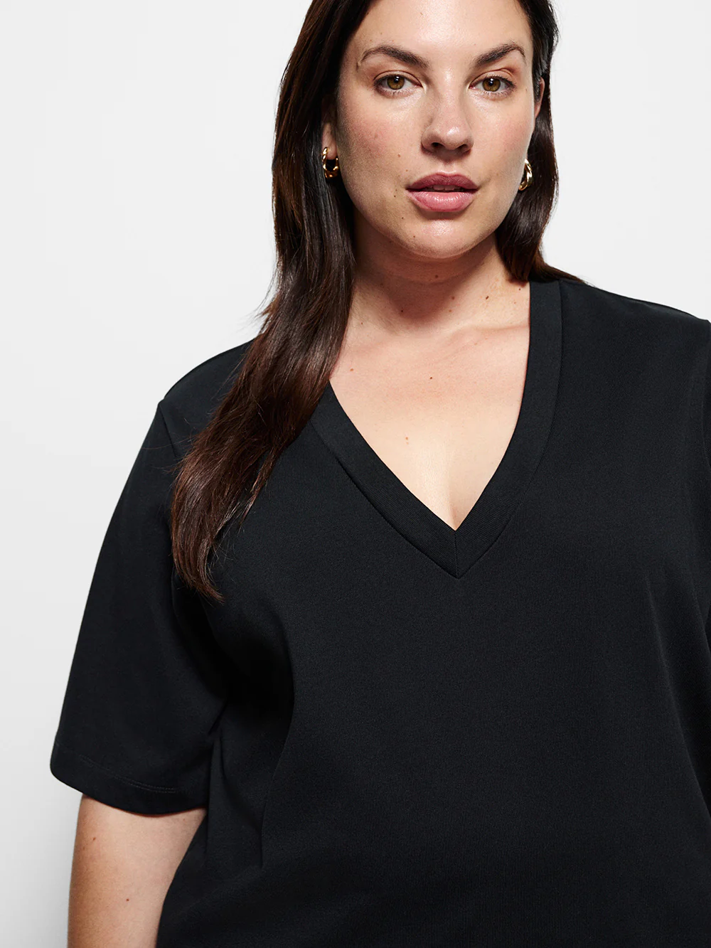 Cotton V-Neck T-Shirt - Image 7