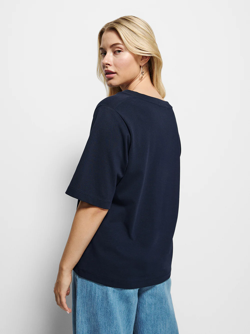 Cotton V-Neck T-Shirt - Image 11