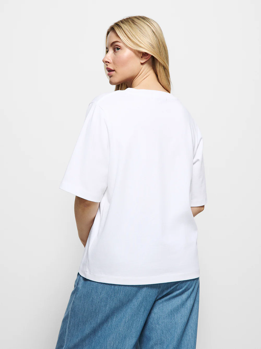 Cotton V-Neck T-Shirt - Image 3
