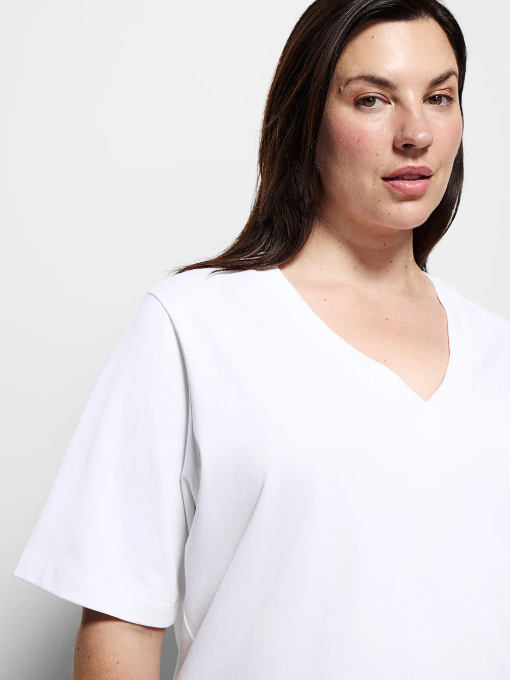 Cotton V-Neck T-Shirt - Image 7