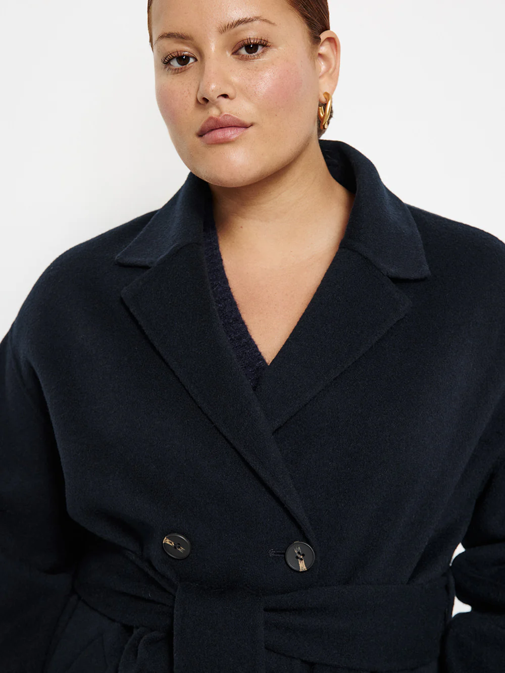Double Breasted Wool Coat - Image 7