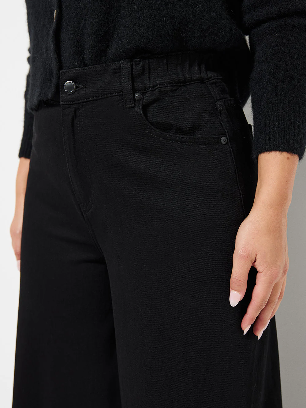 Elasticated Wide Leg Jean - Image 3