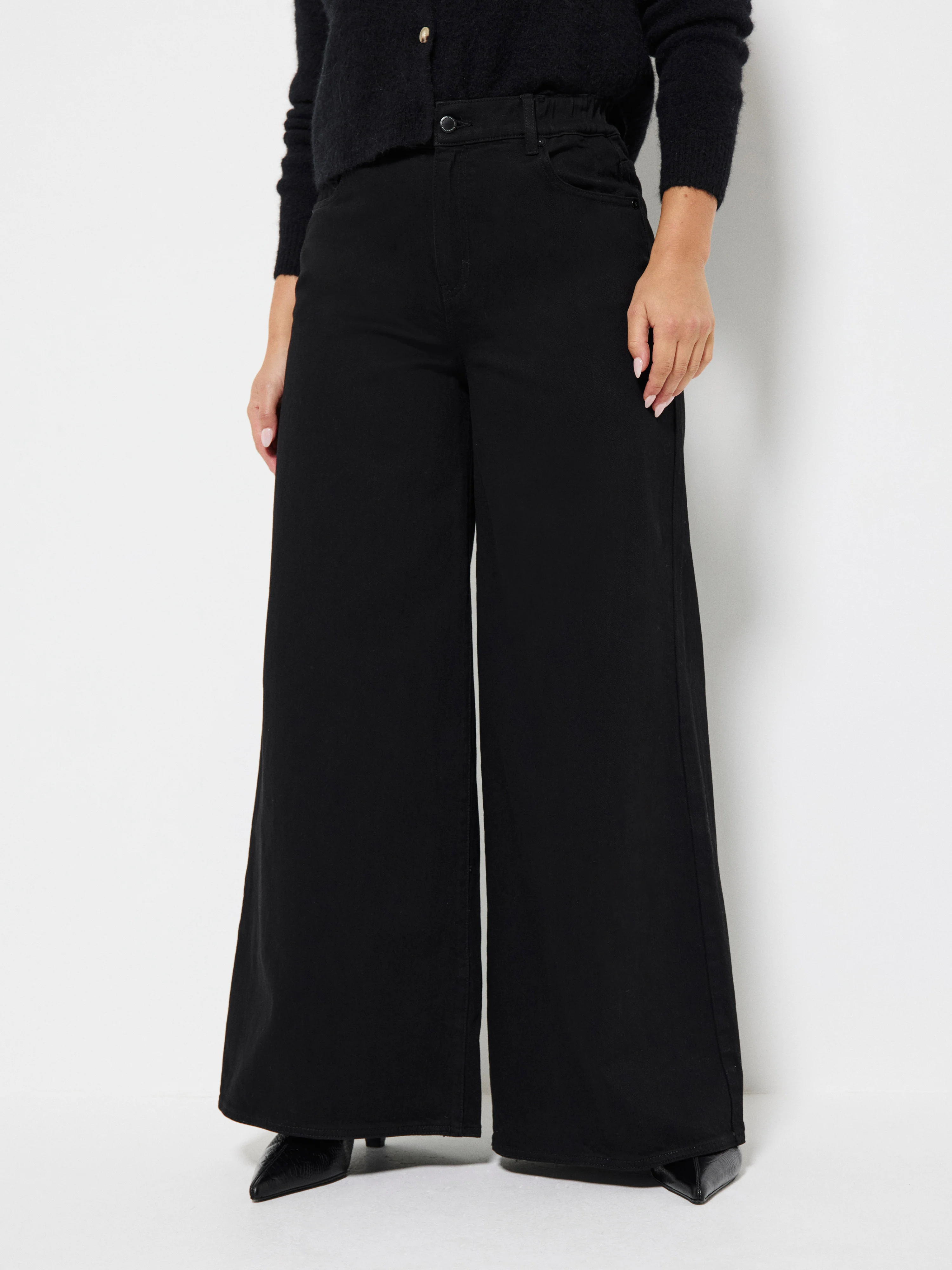 Elasticated Wide Leg Jean - Image 5
