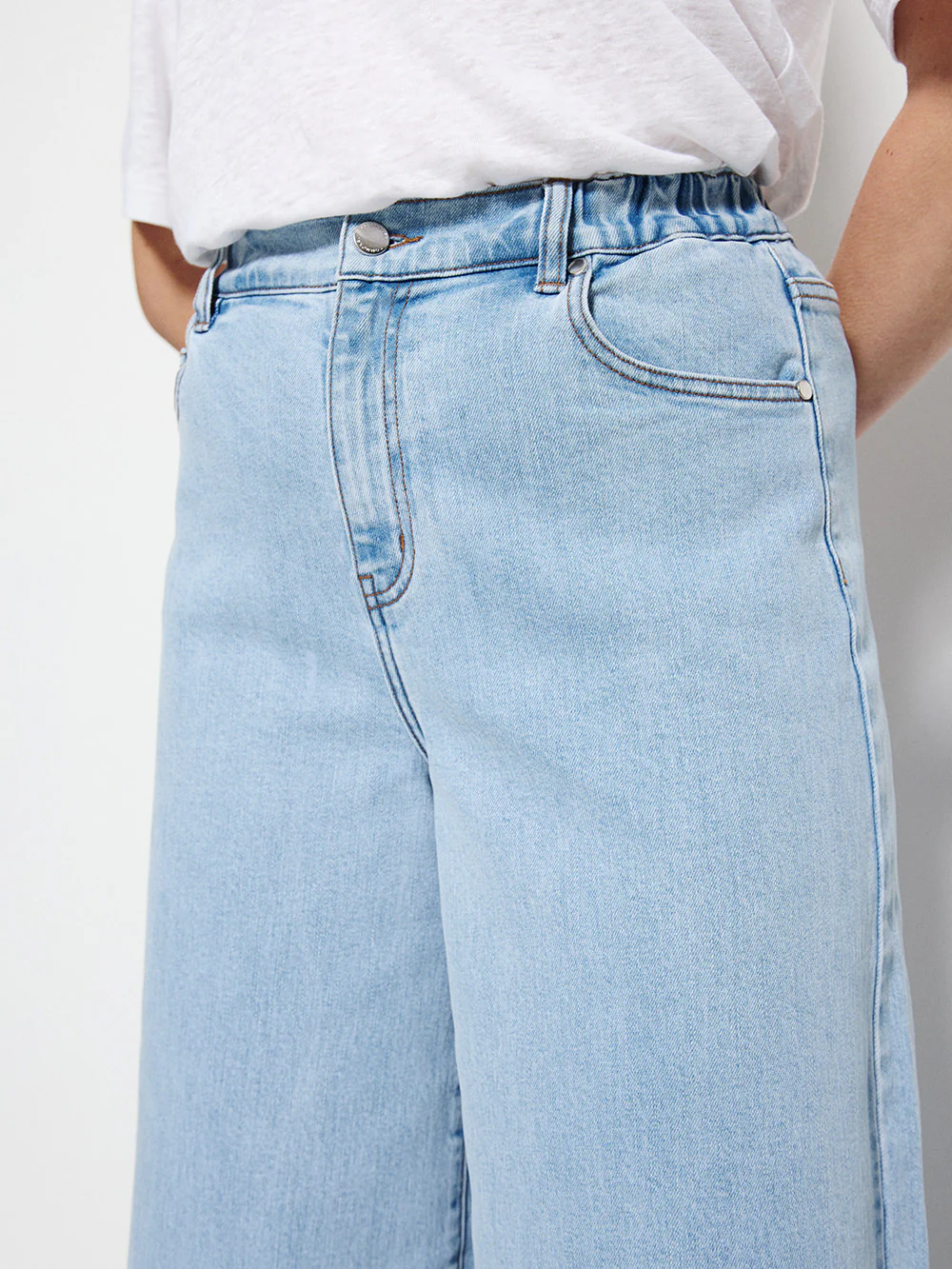 Elasticated Wide Leg Jean - Image 3