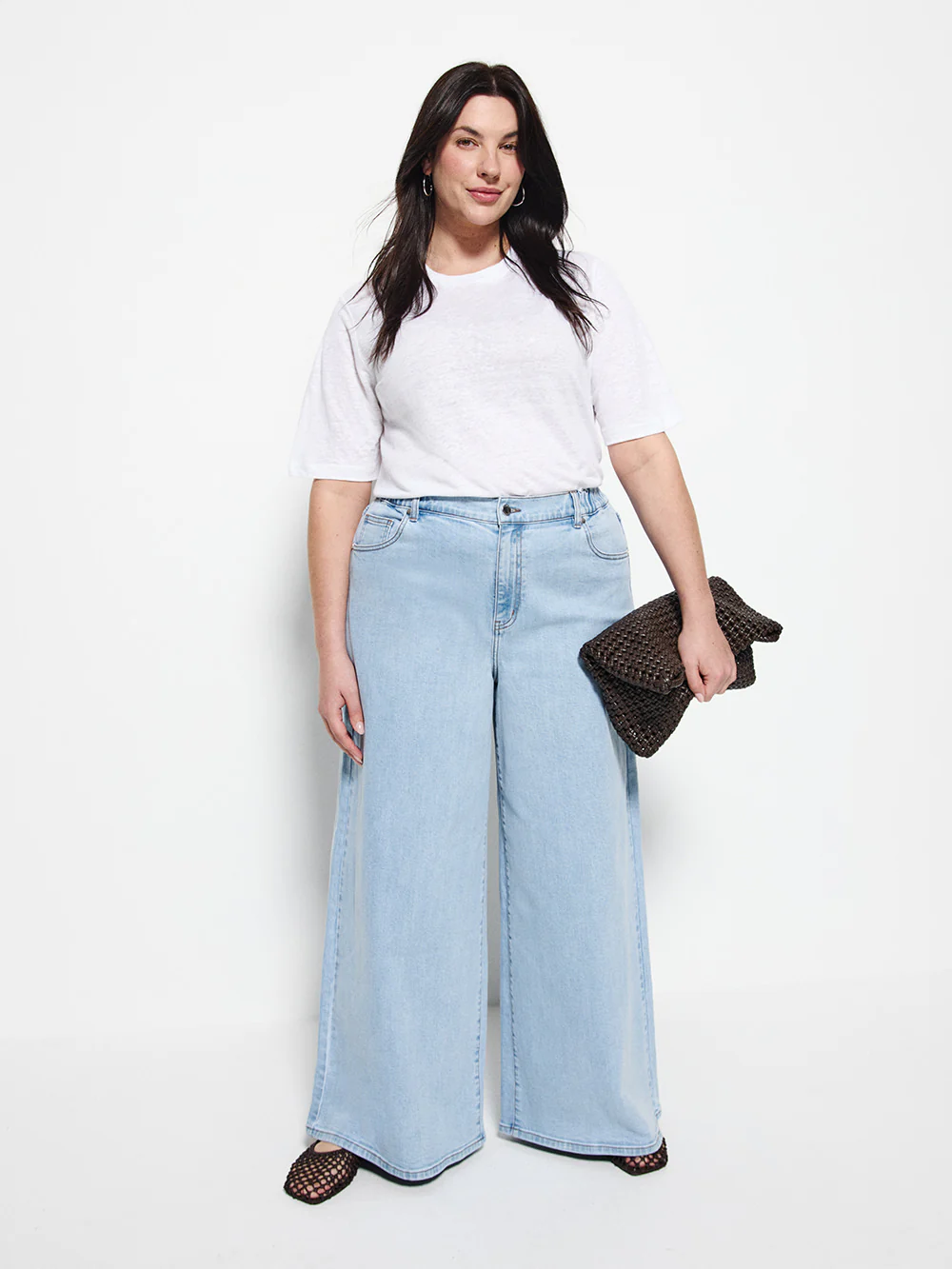 Elasticated Wide Leg Jean - Image 5