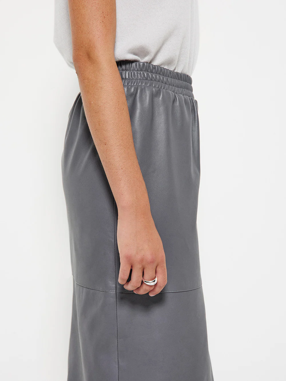 Emery Leather Skirt - Image 3