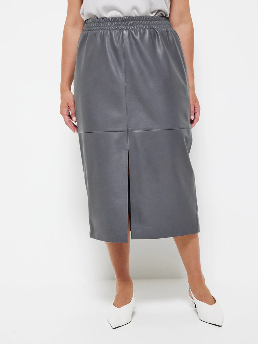 Emery Leather Skirt - Image 7