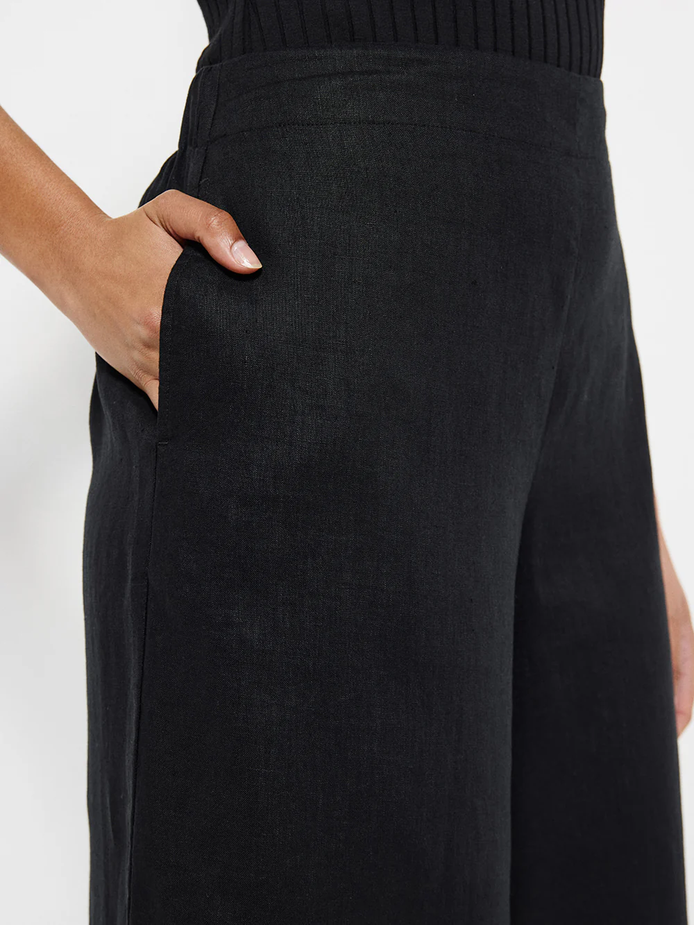 Flat Front Linen Pant - Image 3