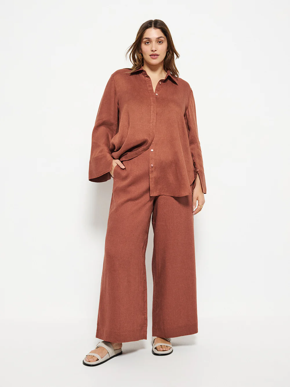 Flat Front Linen Pant - Image 6