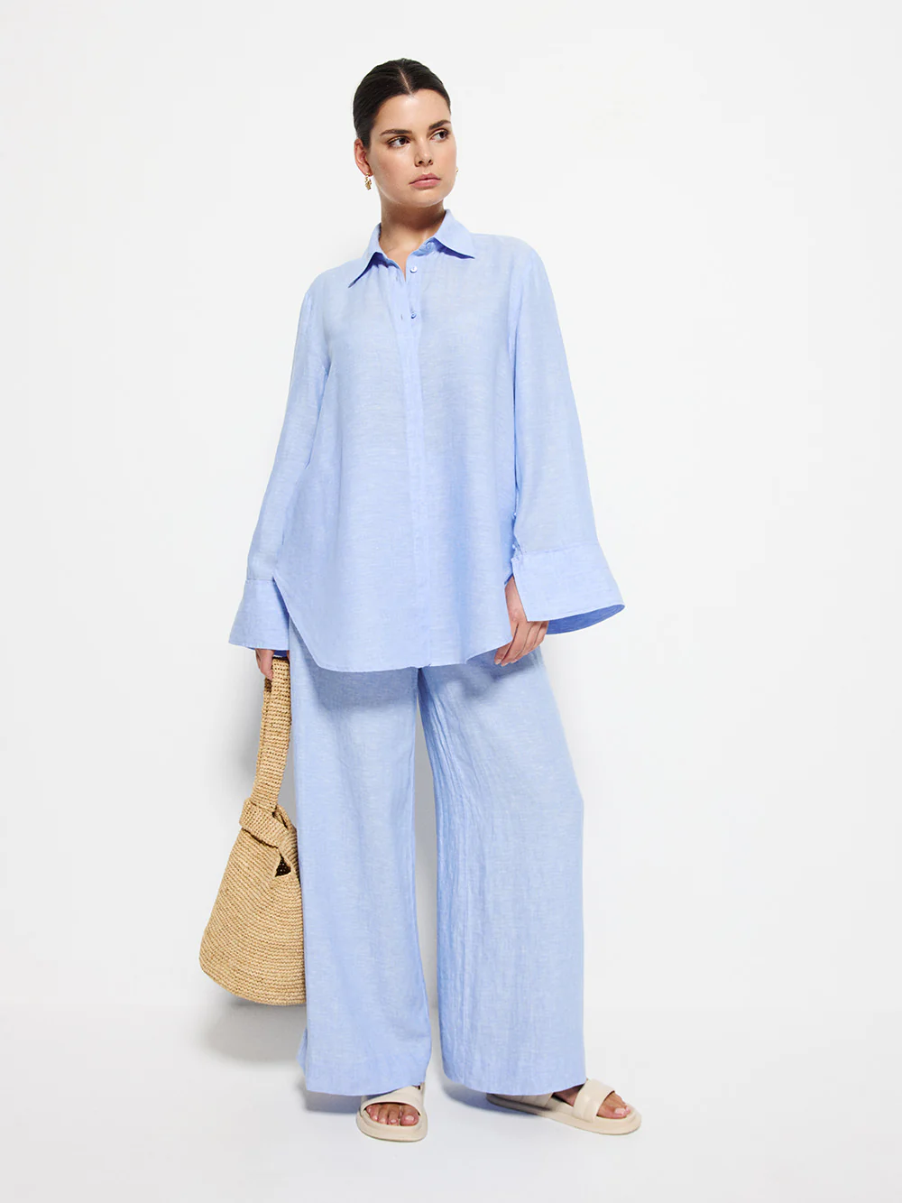 Flat Front Linen Pant - Image 9