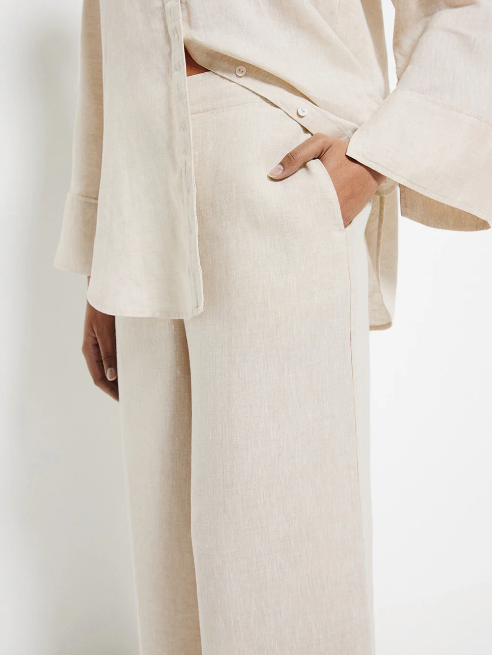 Flat Front Linen Pant - Image 3