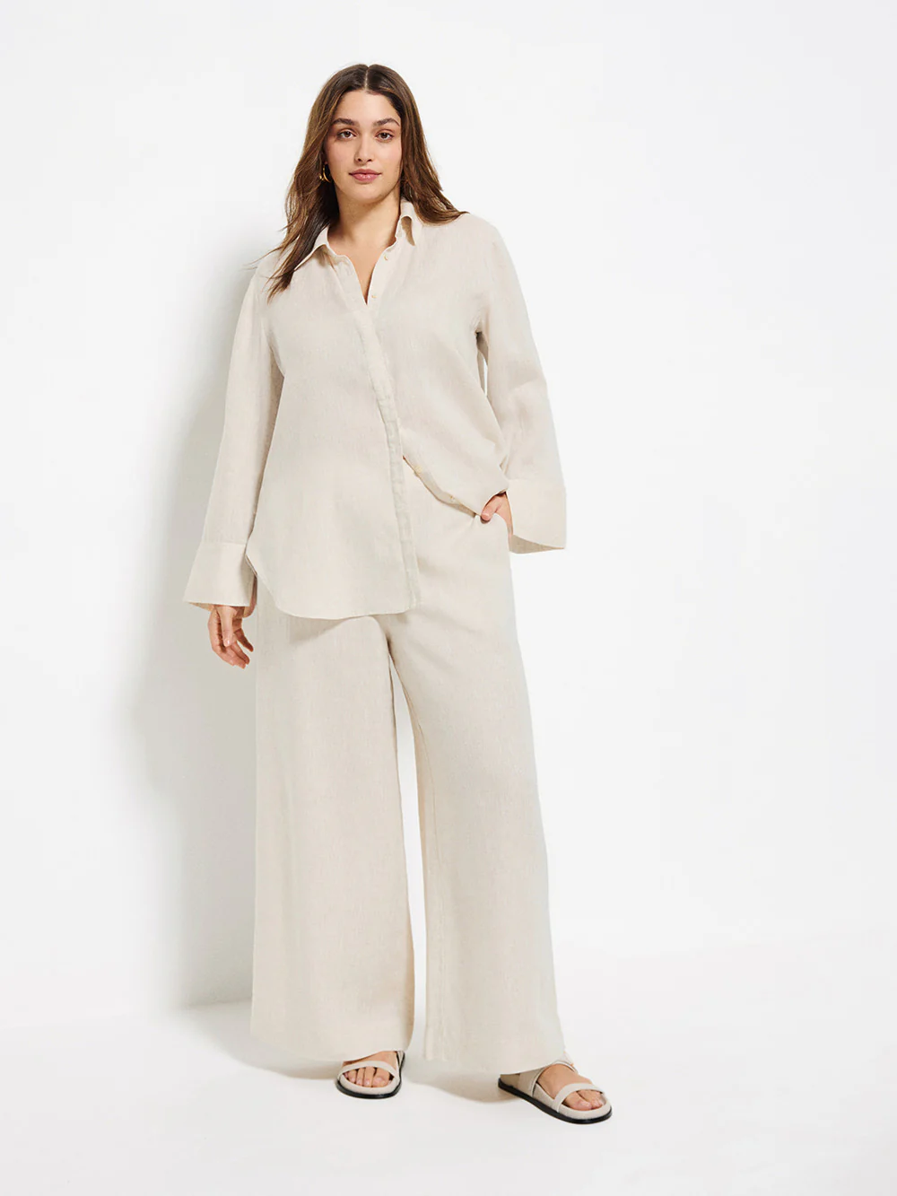Flat Front Linen Pant - Image 6