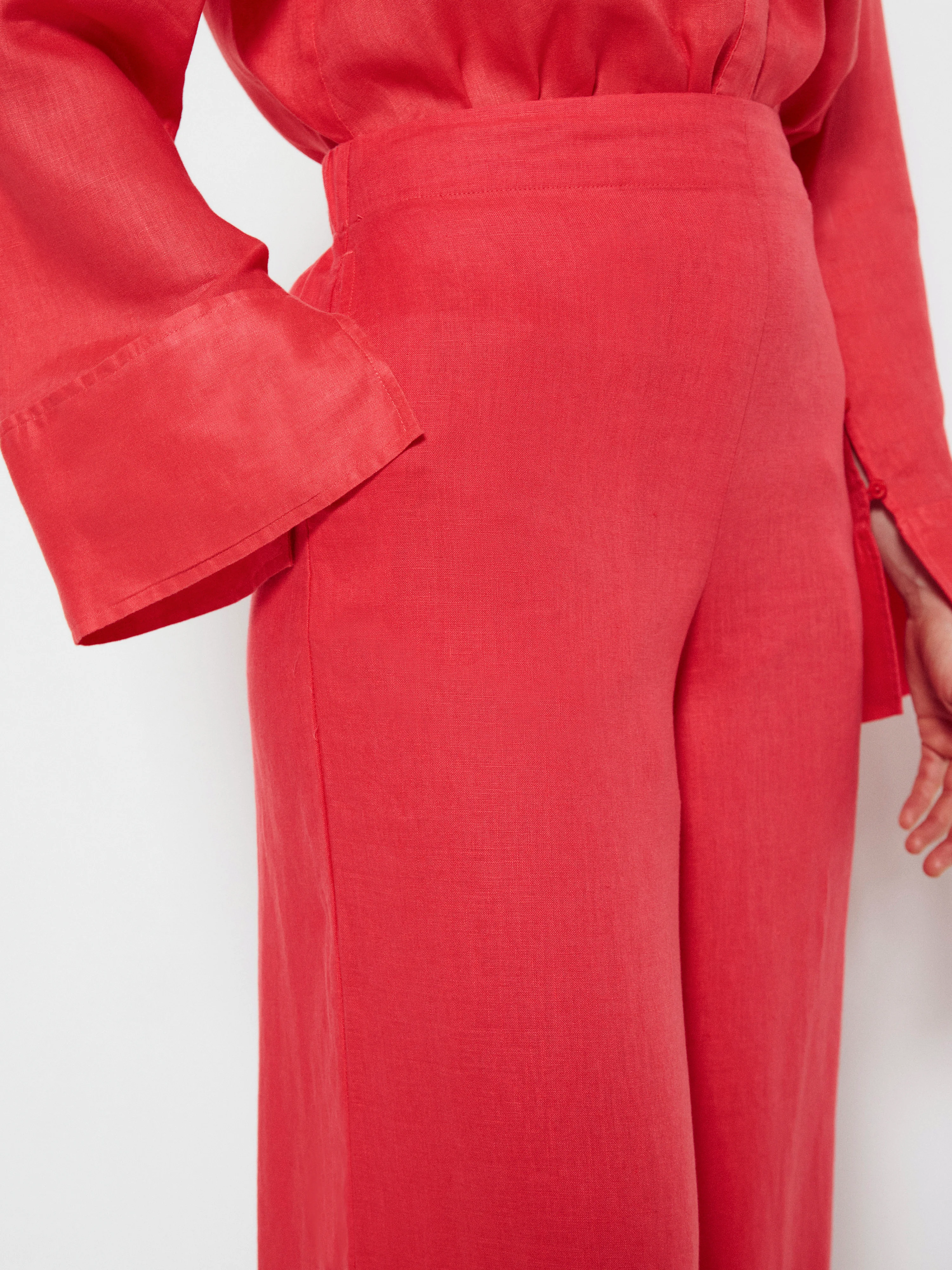 Flat Front Linen Pant - Image 3