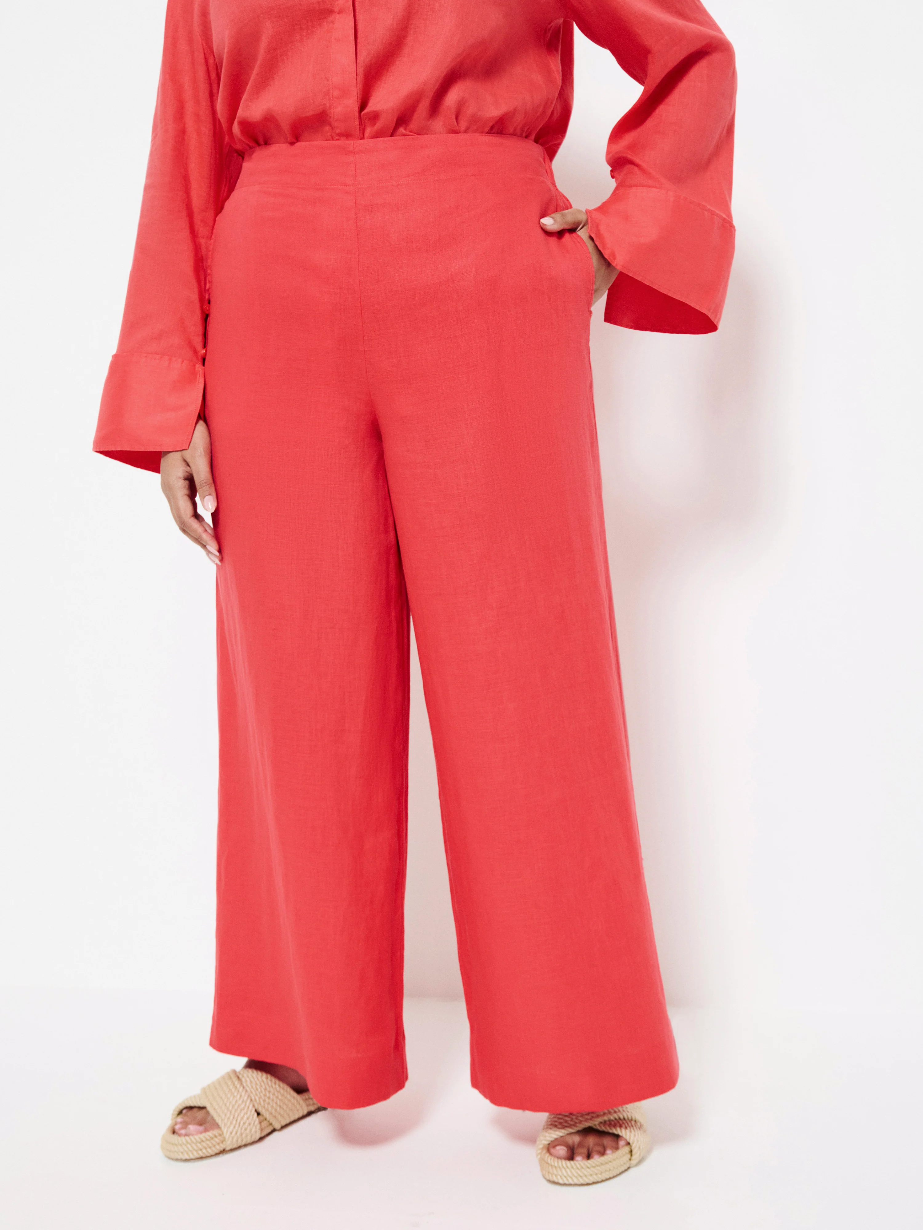 Flat Front Linen Pant - Image 7