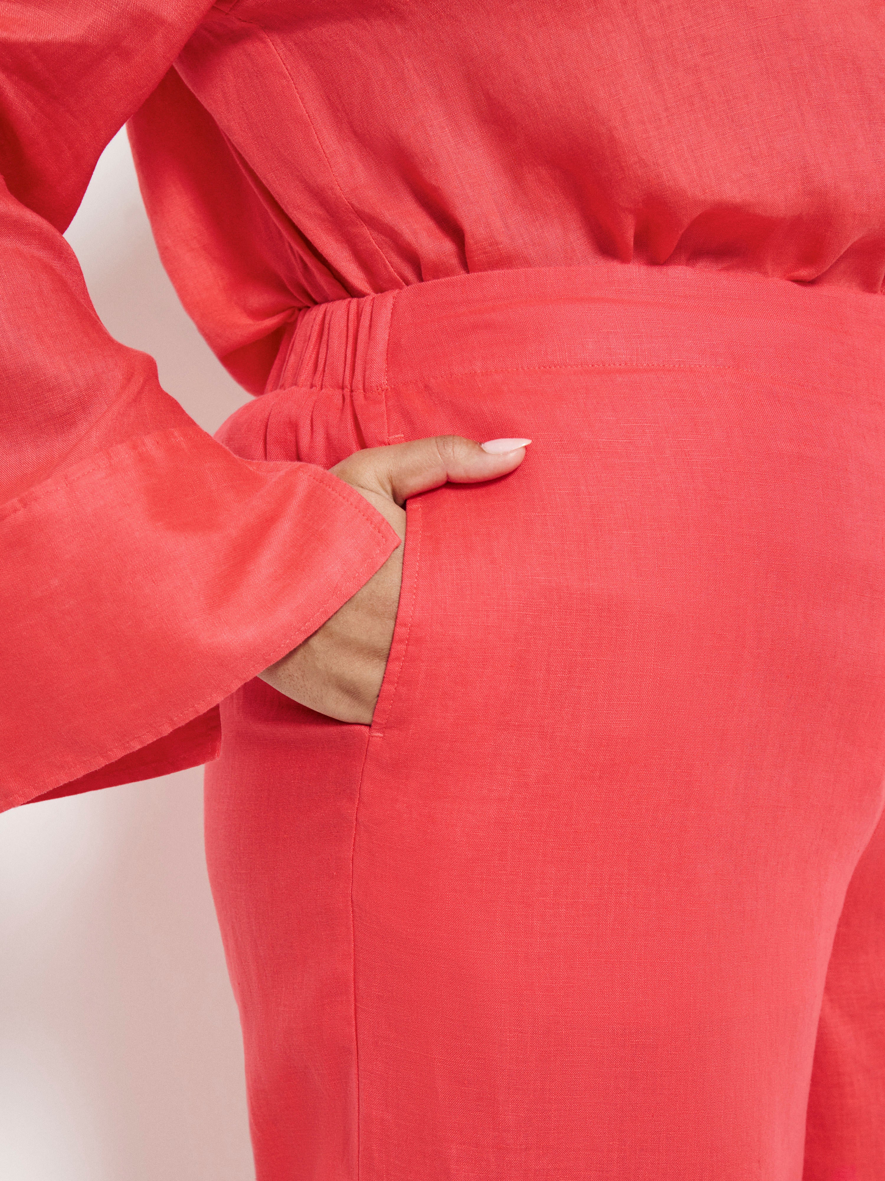 Flat Front Linen Pant - Image 8