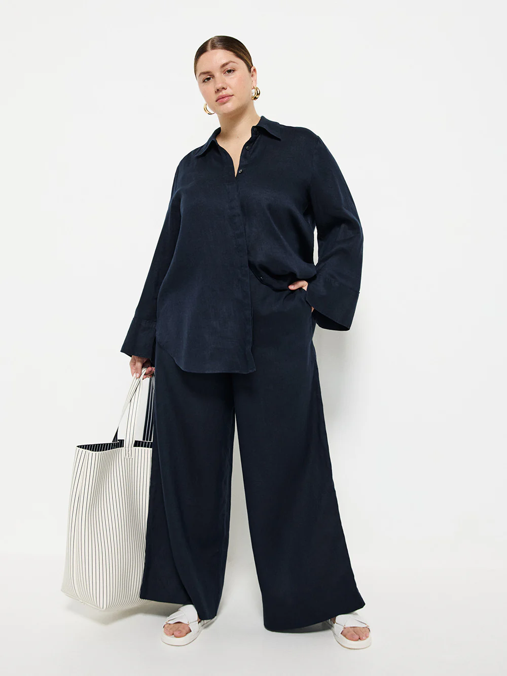 Flat Front Linen Pant - Image 7