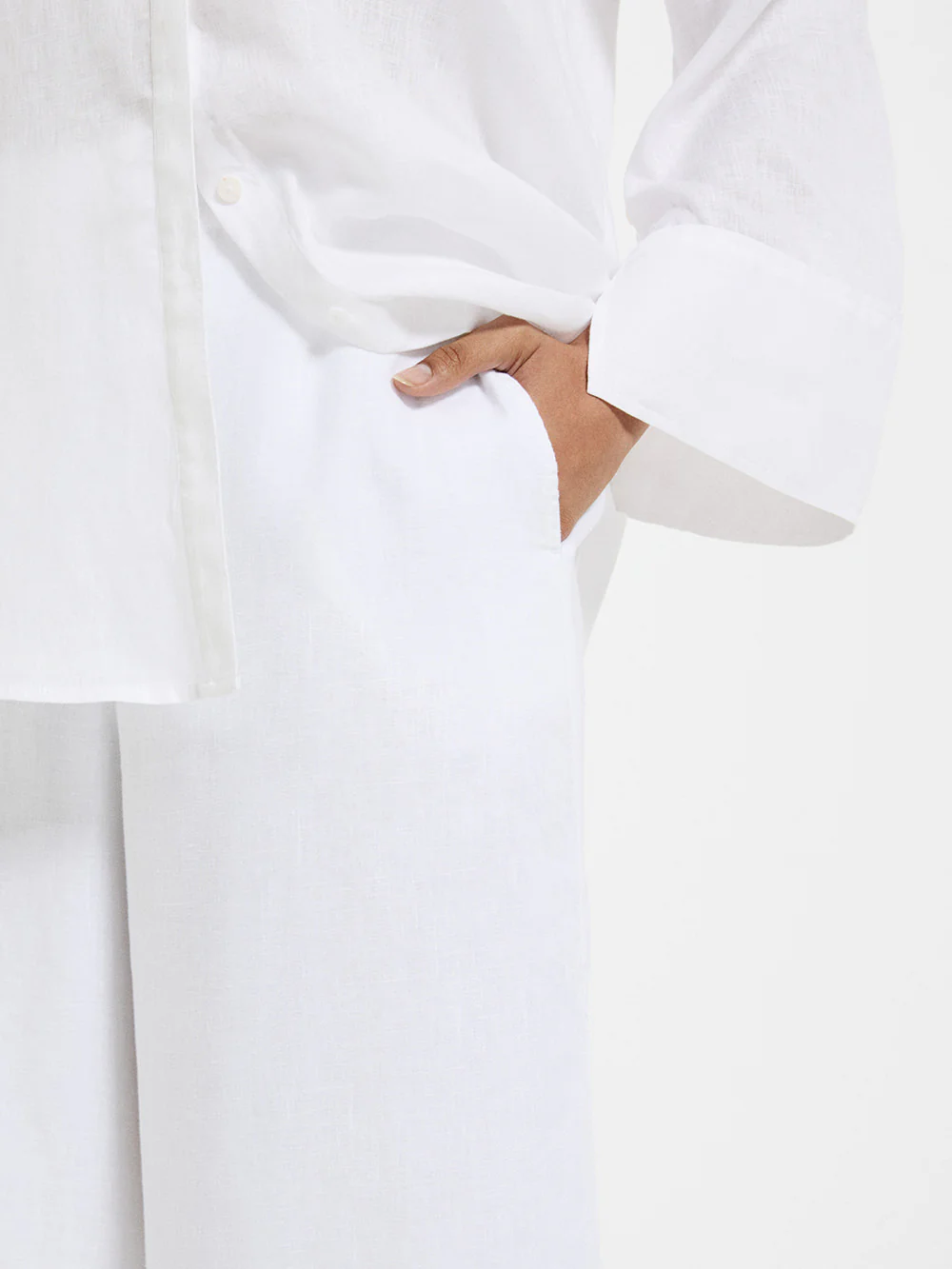 Flat Front Linen Pant - Image 3