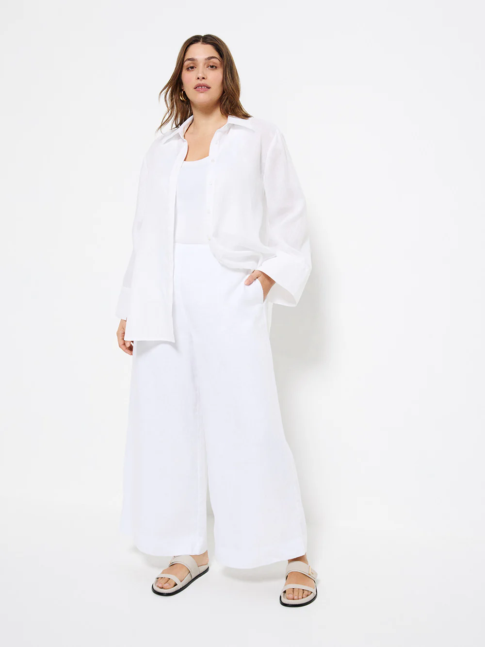 Flat Front Linen Pant - Image 5