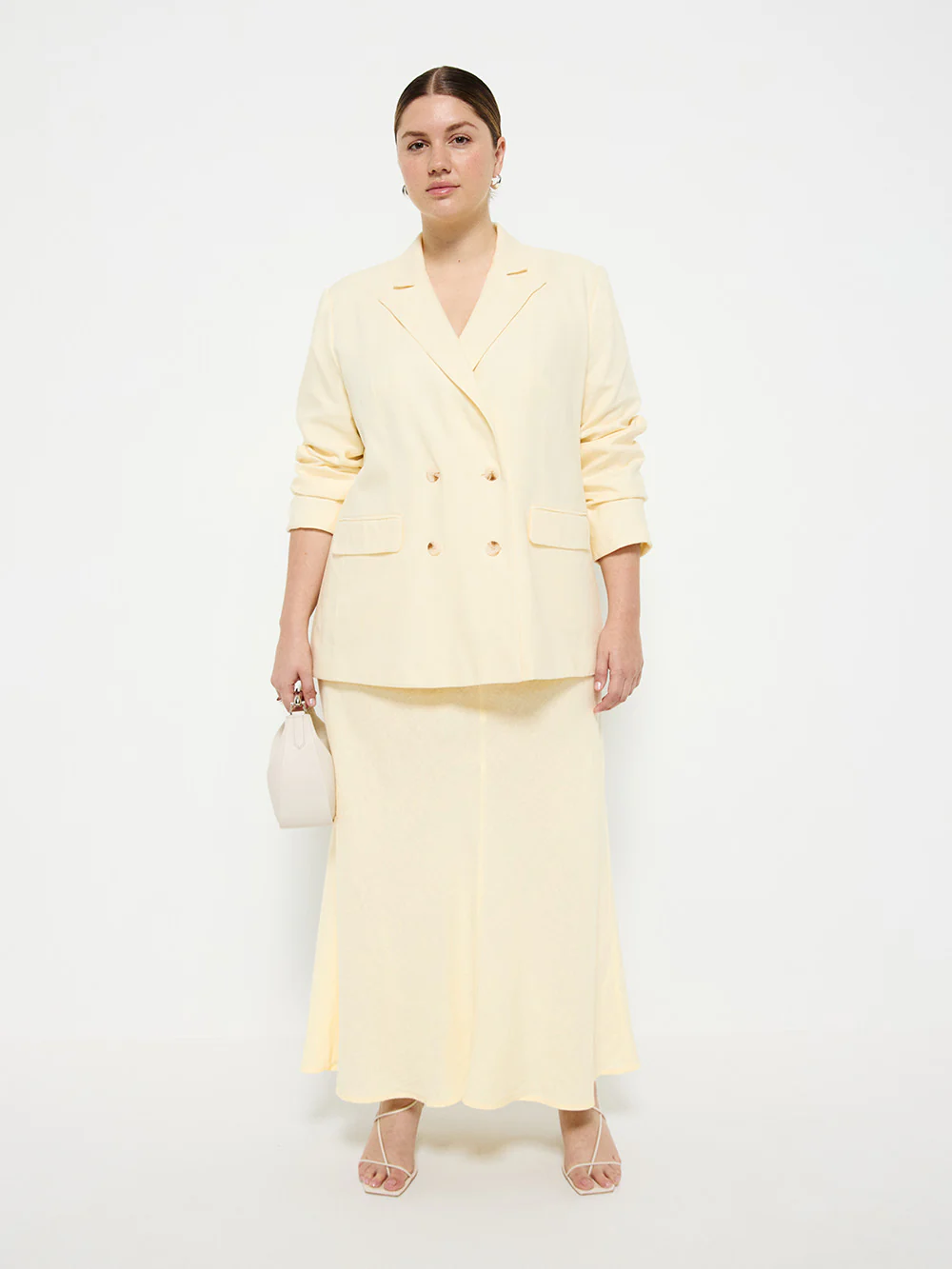 Flat Front Linen Skirt - Image 11