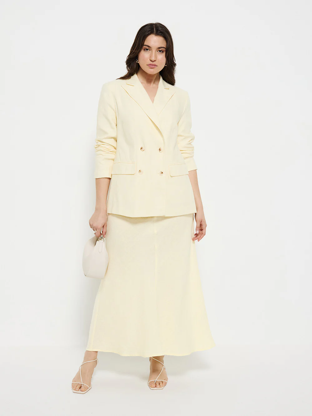 Flat Front Linen Skirt - Image 5