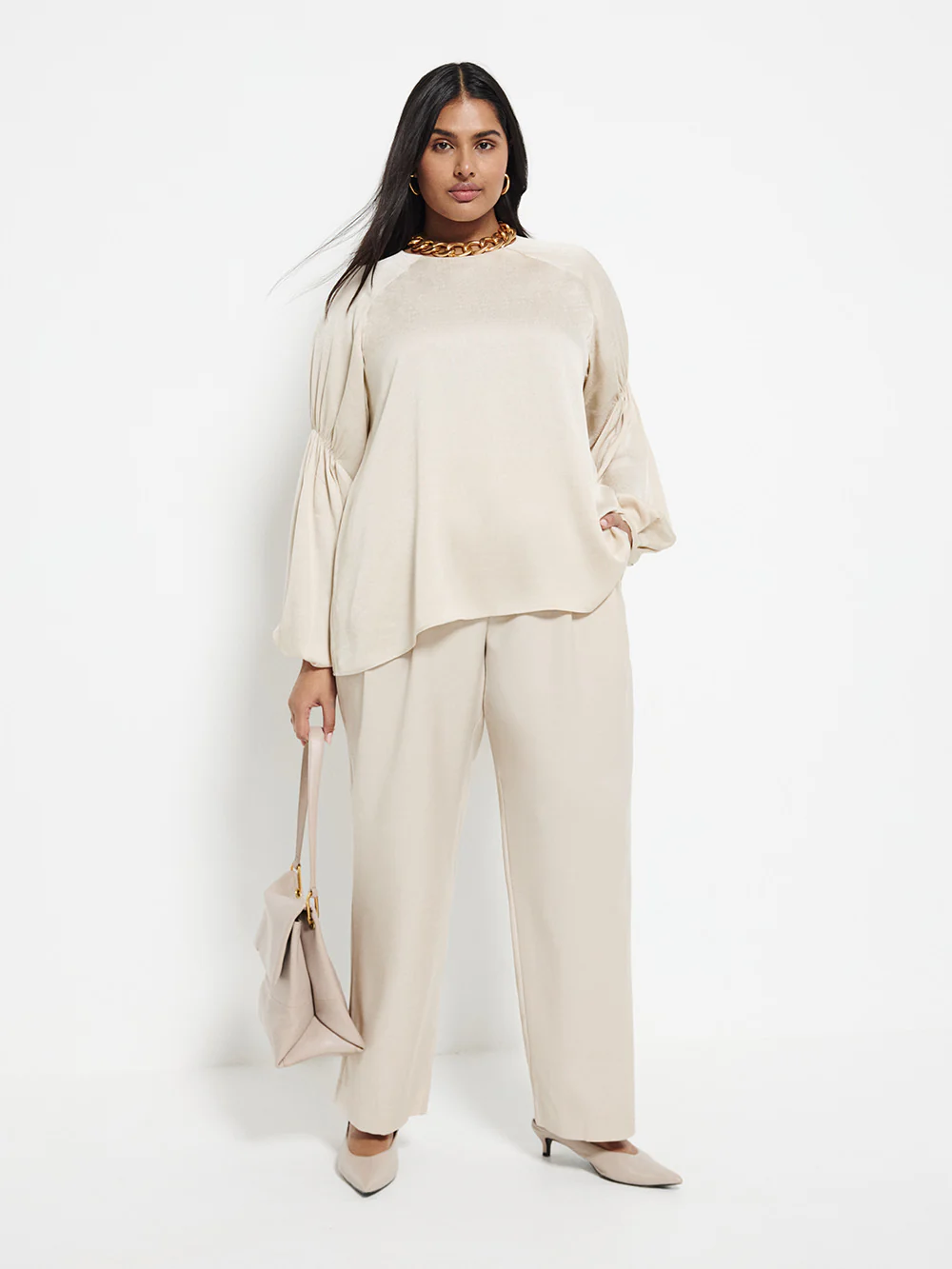 Gathered Sleeve Blouse - Image 8