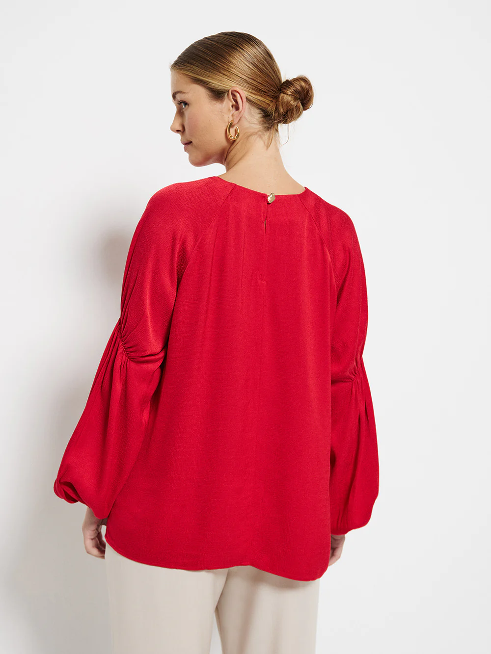 Gathered Sleeve Blouse - Image 3