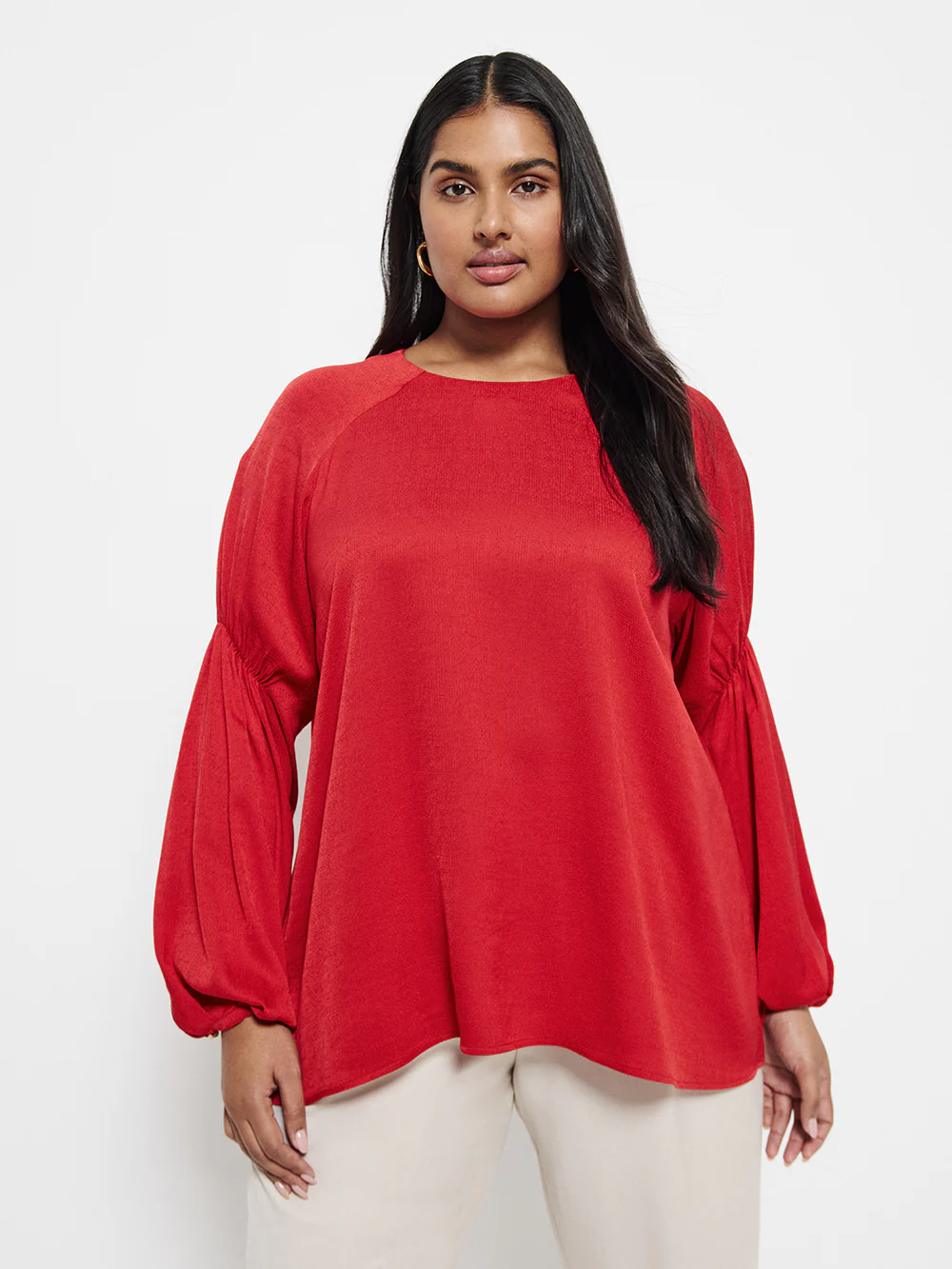 Gathered Sleeve Blouse - Image 5