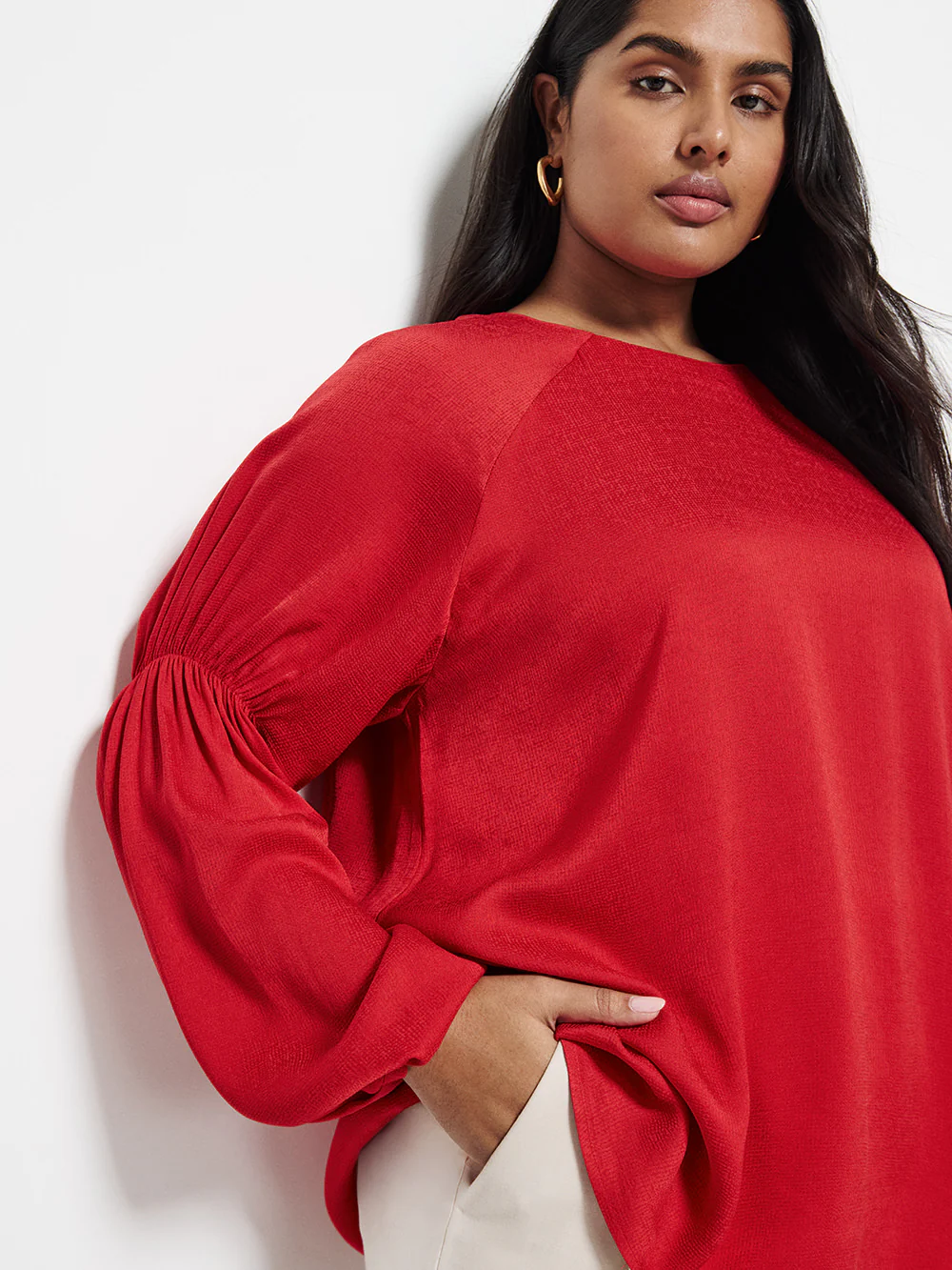 Gathered Sleeve Blouse - Image 6