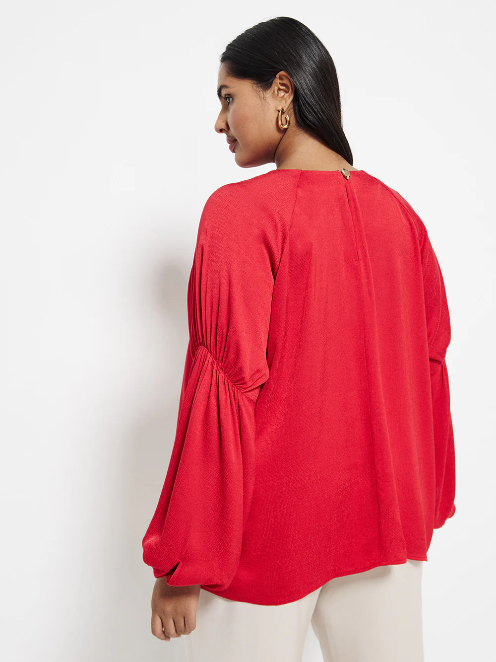 Gathered Sleeve Blouse - Image 7