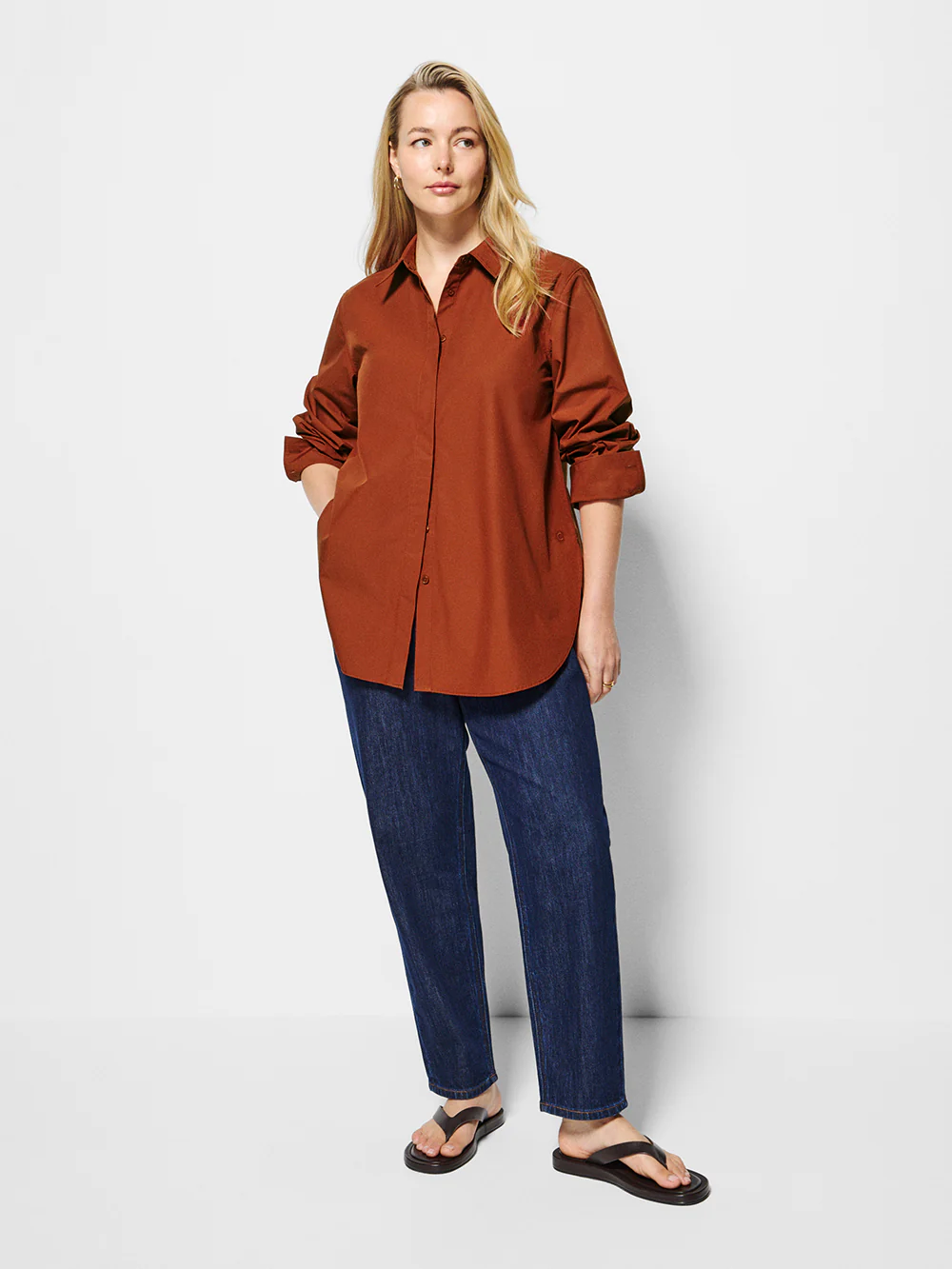 Good Earth Cotton Demi Shirt - Image 4