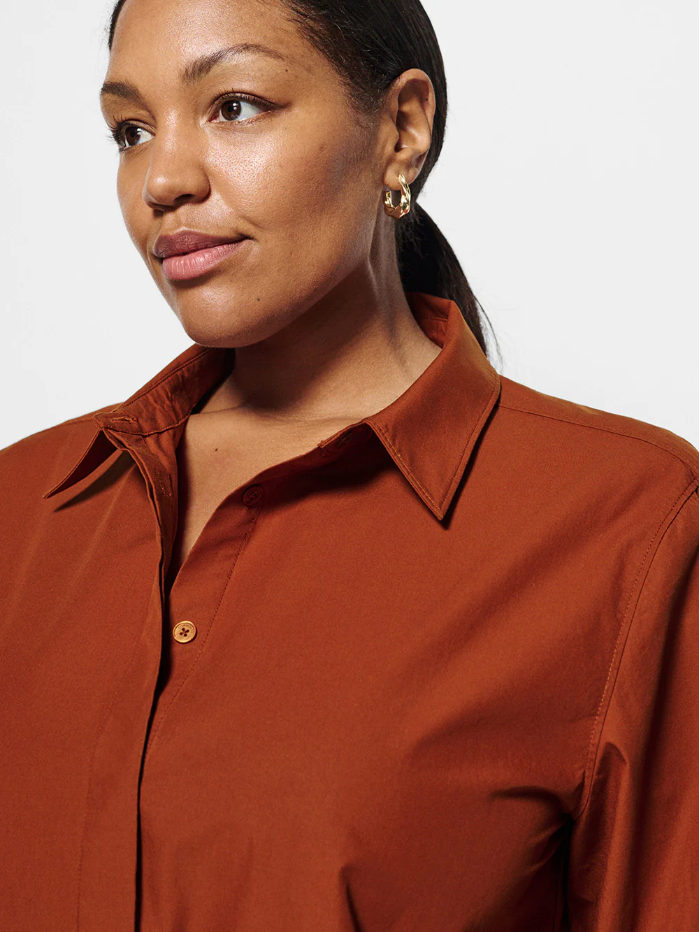 Good Earth Cotton Demi Shirt - Image 5