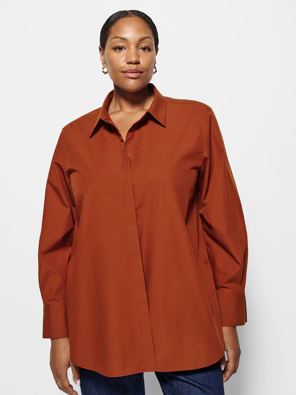 Good Earth Cotton Demi Shirt - Image 6